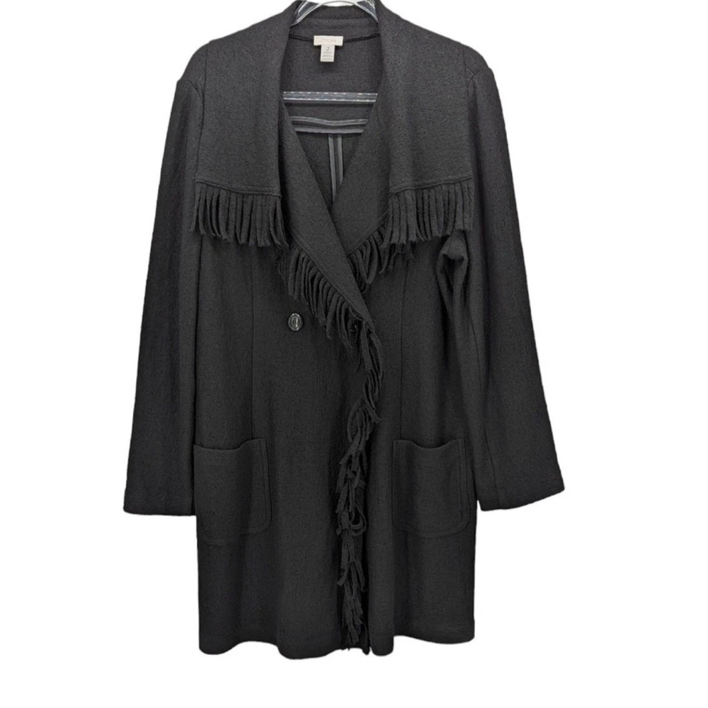 Chicos Size MediumSweater Coat